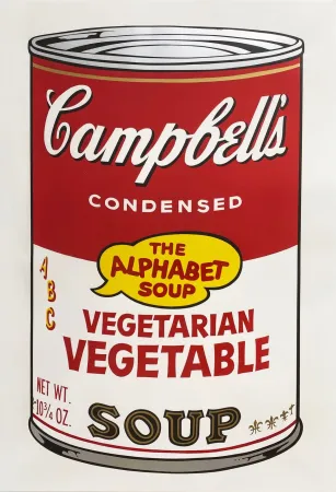 Serigrafia Warhol - Campbell's Soup II: Vegetarian Vegetable
