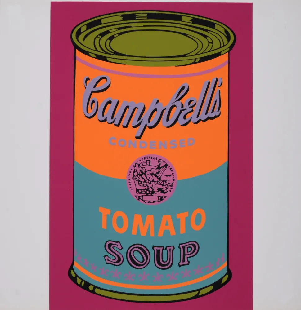 Serigrafia Warhol - Campbell's Tomato Soup, 1968 - Scarce Banner edition!