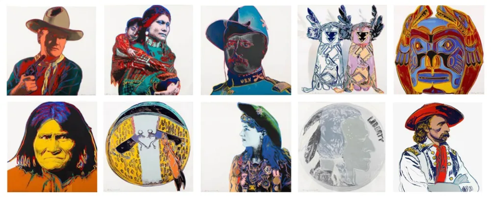 Non Tecnico Warhol - Cowboys and Indians Complete Portfolio (FS II.377 - FS II.386)