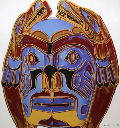 Serigrafia Warhol - Cowboys and Indians: Northwest Coast Mask, II.380