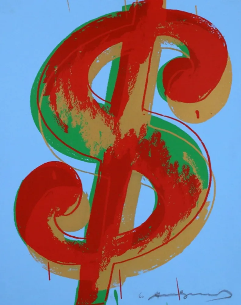 Serigrafia Warhol - Dollar Sign 277