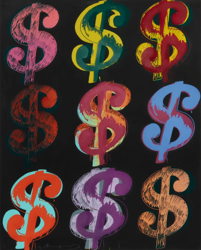 Serigrafia Warhol -   Dollar Sign (9)