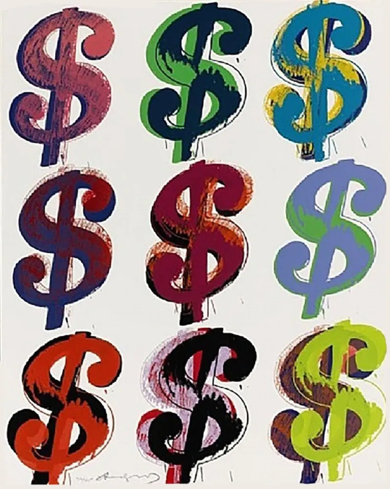Serigrafia Warhol - Dollar Sign (9) FS II.286
