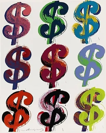 Serigrafia Warhol - Dollar Sign (9) FS II.286