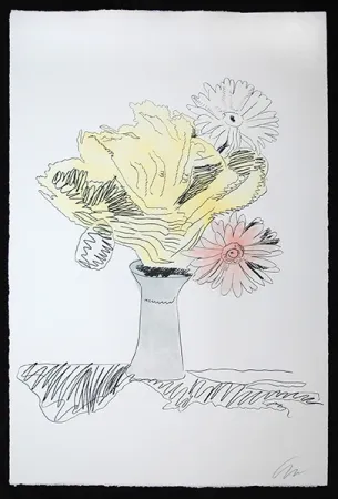 Serigrafia Warhol - Flowers (Hand-Colored)