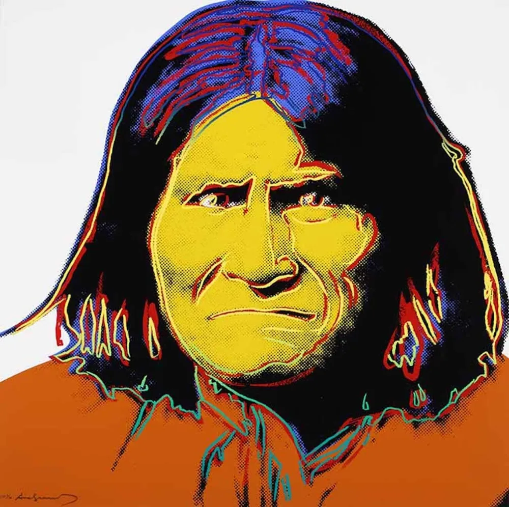 Serigrafia Warhol - Geronimo, from Cowboys and Indians