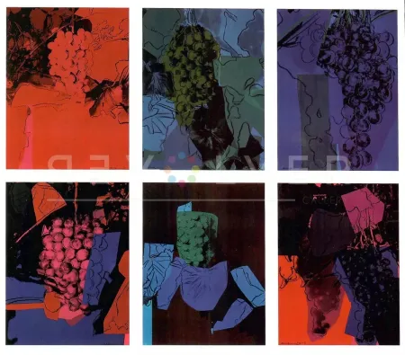 Serigrafia Warhol - Grapes Complete Portfolio