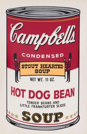 Serigrafia Warhol - Hot Dog Bean, II.59 from the Campbell's Soup II Portfolio