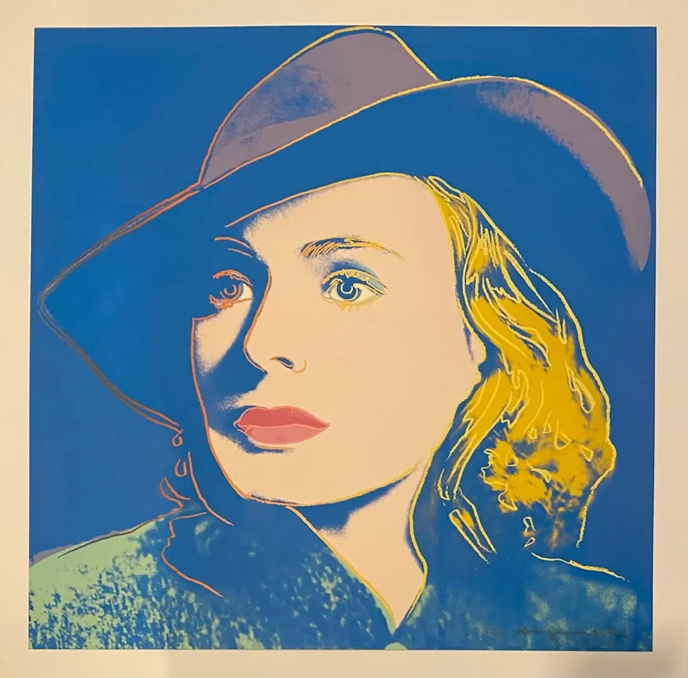 Serigrafia Warhol - Ingrid Bergman With Hat, Trial Proof