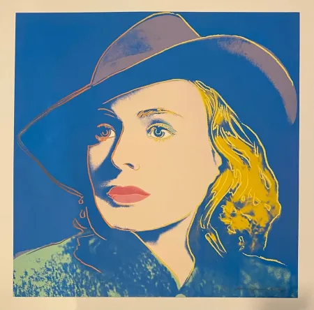 Serigrafia Warhol - Ingrid Bergman With Hat, Trial Proof