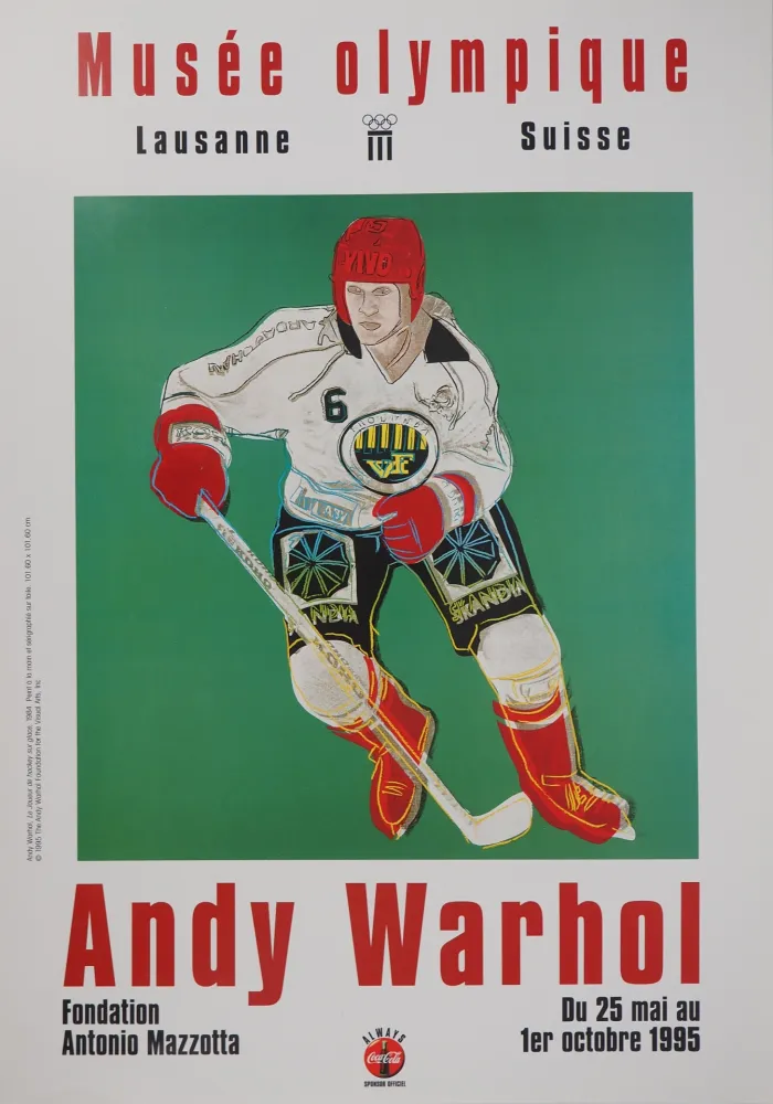 Libro Illustrato Warhol - Joueur de Hockey