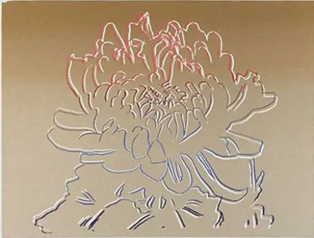 Serigrafia Warhol - Kiku Gold & Pink