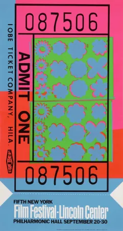Serigrafia Warhol - Lincoln Center Ticket