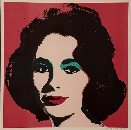 Litografia Warhol - Liz