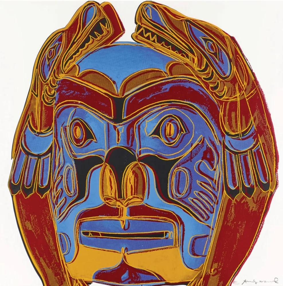 Serigrafia Warhol - Northwest Coast Mask 