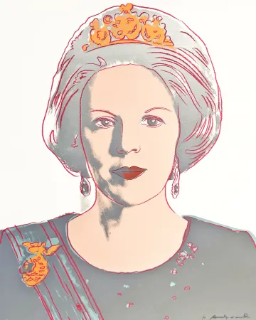 Serigrafia Warhol - Queen Beatrix of the Netherlands 339