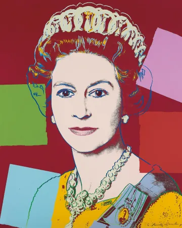 Serigrafia Warhol - Queen Elizabeth 334 