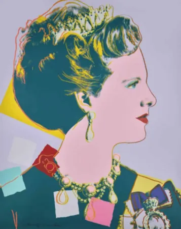 Serigrafia Warhol - Queen Margrethe II of Denmark, FS II. 342A
