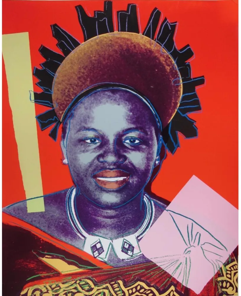 Serigrafia Warhol - Reigning Queens: Queen Ntombi Twala of Swaziland