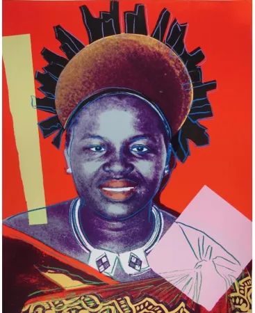 Serigrafia Warhol - Reigning Queens: Queen Ntombi Twala of Swaziland