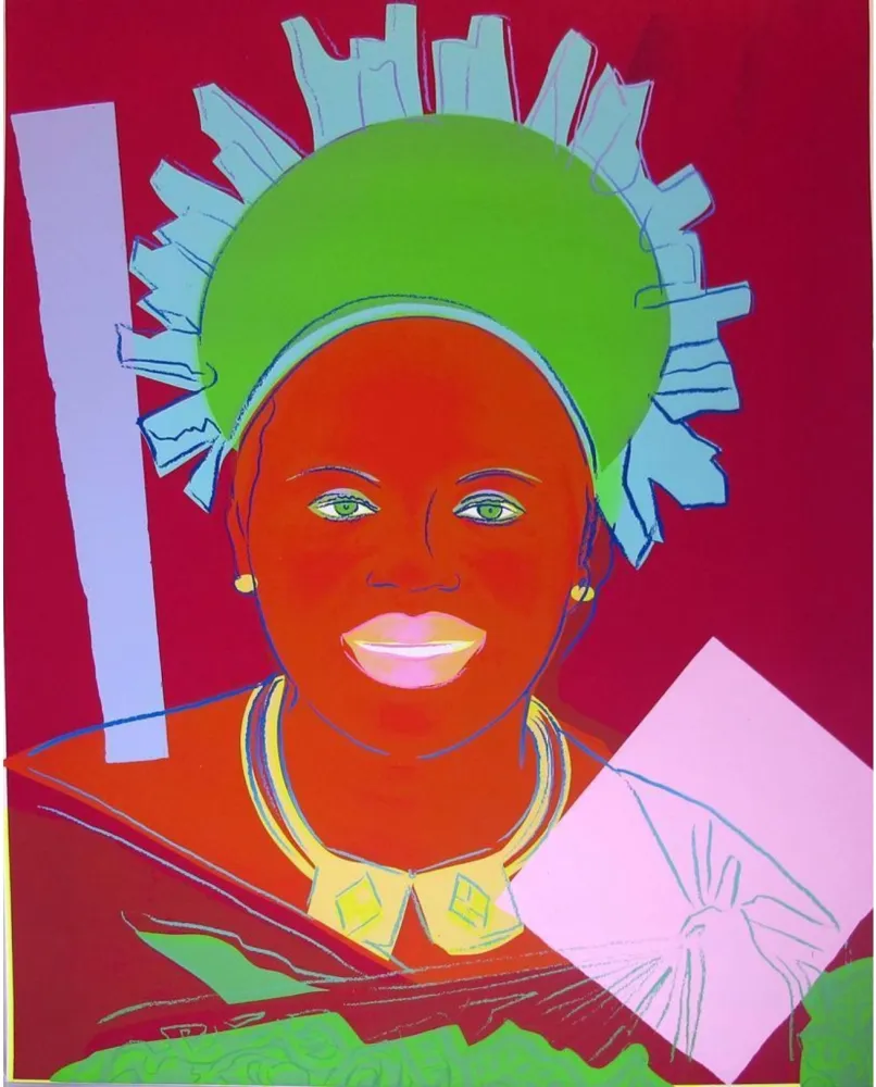 Serigrafia Warhol - Reigning Queens: Queen Ntombi Twala of Swaziland