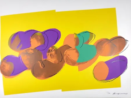 Serigrafia Warhol - Space Fruit: Peaches 202