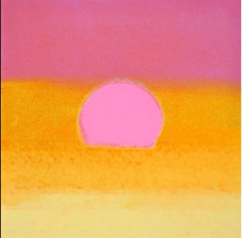 Serigrafia Warhol - Sunset (Unique) (Pink/Yellow)