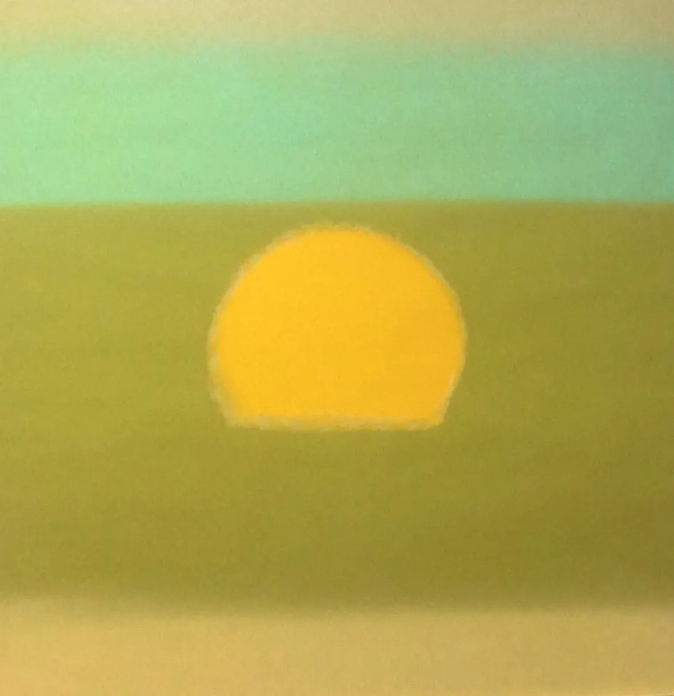 Serigrafia Warhol - Sunset (Yellow/Green) (FS II.85)