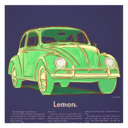 Serigrafia Warhol - Volkswagen