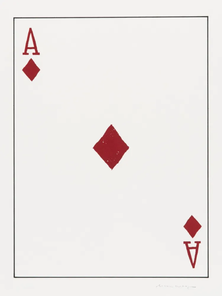 Litografia Wegman - Ace of Diamonds