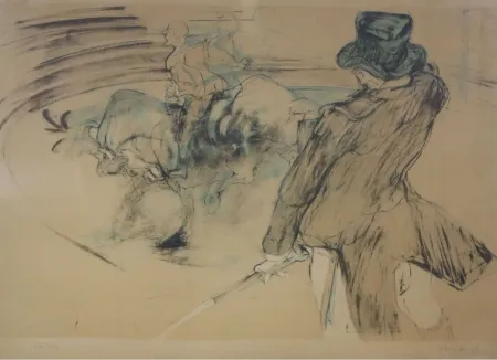 Litografia Weisbuch - Cheval dans un cirque