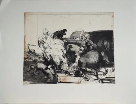 Acquaforte Weisbuch - Chevaliers