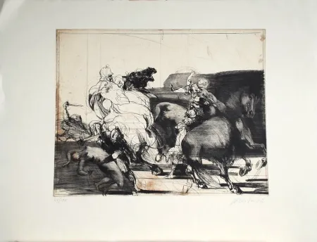 Acquaforte Weisbuch - Chevaliers