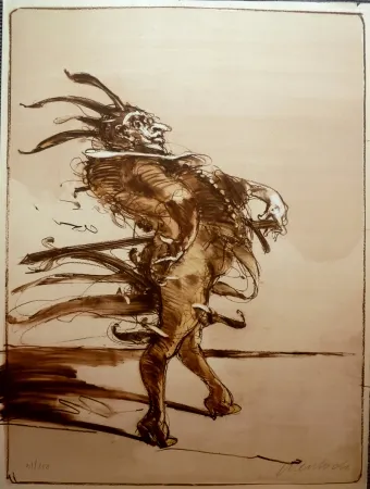 Litografia Weisbuch - Il Terore