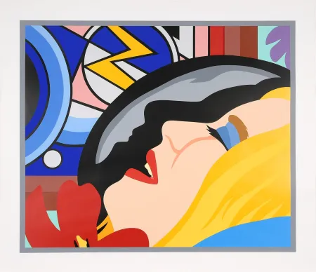 Serigrafia Wesselmann - Bedroom Face with Lichtenstein