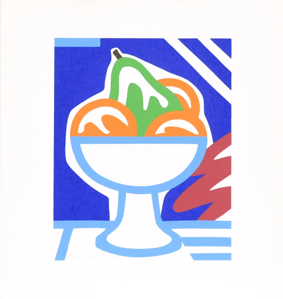 Serigrafia Wesselmann - Still Life with Pear and Oranges