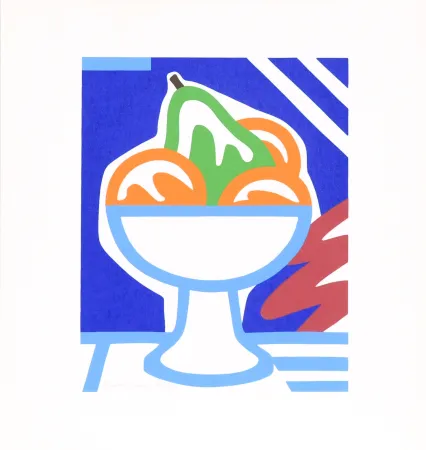 Serigrafia Wesselmann - Still Life with Pear and Oranges