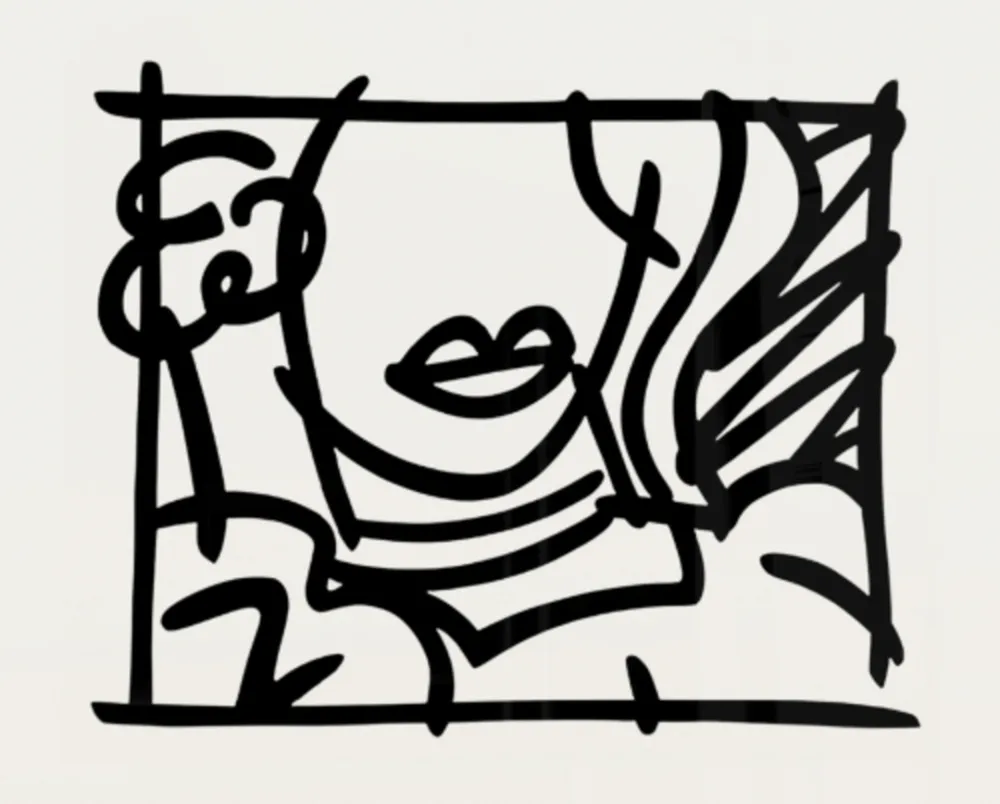 Serigrafia Wesselmann - Woman with Green Blouse