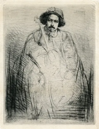 Incisione Whistler - Becquet - Plate 8 from A Series of Sixteen Etchings