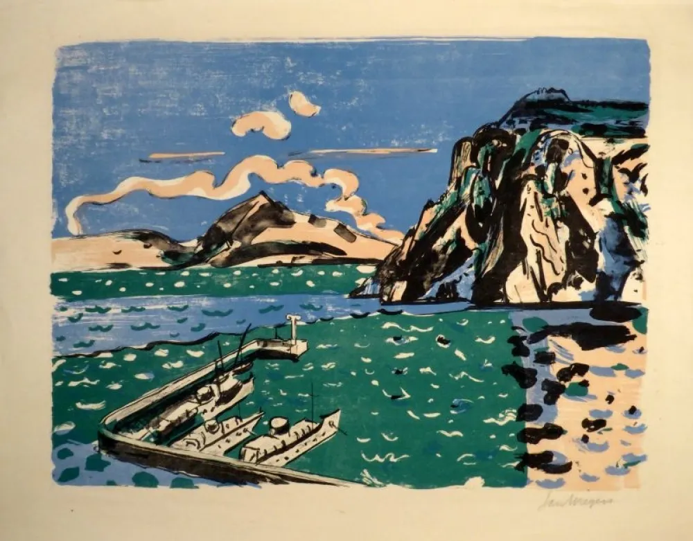 Non Tecnico Wiegers  - (Steilküste mit Hafen)