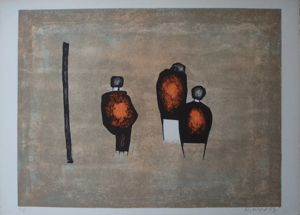 Litografia Witold-K - Trois personnages