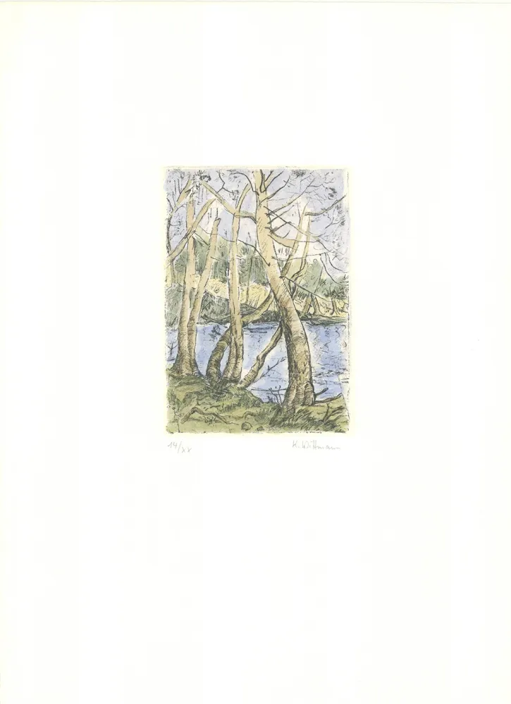 Incisione Wittmann - Bäume