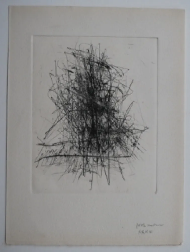 Incisione Wols - Große Tasche I - Pour 