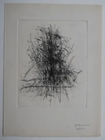 Incisione Wols - Große Tasche I - Pour 