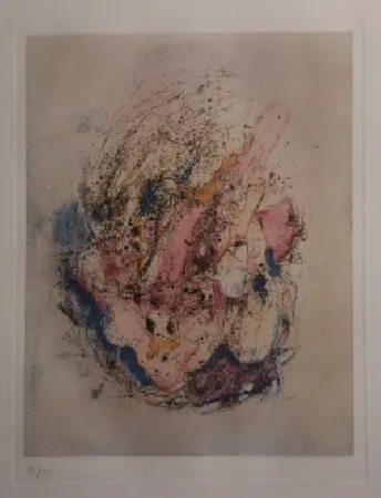 Incisione Wols - La bête dans le ciel