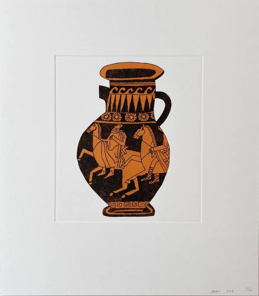 Incisione Wood - Untitled (3) from 8 Pots