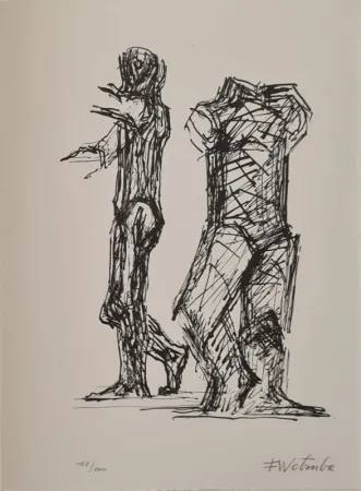 Litografia Wotruba - Erker-Treffen 2 