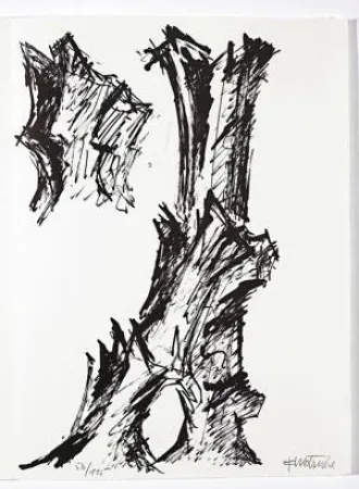 Litografia Wotruba - Jean Cassou: vingt-deux poèms