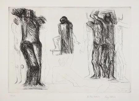 Incisione Wotruba - Ommagio a Michelangelo