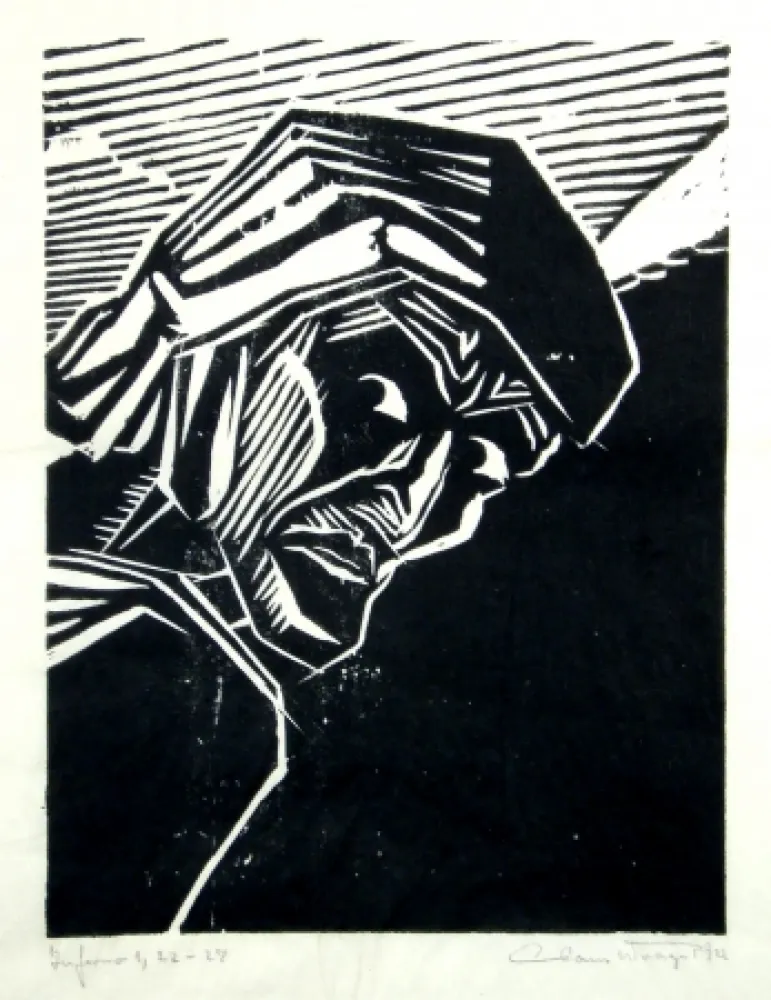 Incisione Su Legno Wrage - Inferno